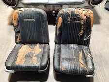 1963 Ford Thunderbird Front Bucket Seats Pair Needs Foam And Covers 1963 Ford Thunderbird Front Bucket Seats Pair Needs Foam And Covers