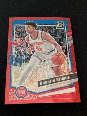 2023-24 Donruss Optic Quentin Grimes #46 52/75 Red Disco