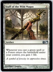 Staff of the Wild Magus - Magic 2014 (M14) #223 Uncommon Artifact