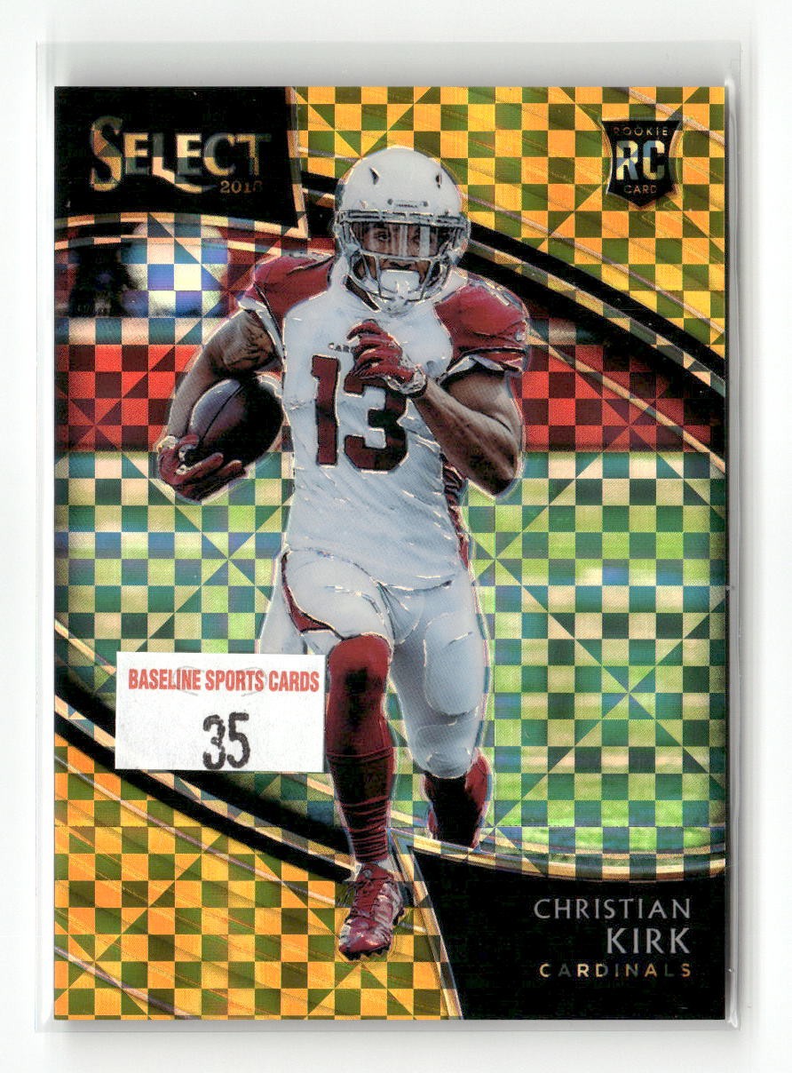 2018 Panini Select #270 Christian Kirk Rookie Gold Prizm #/10