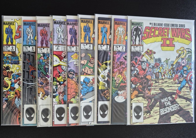 Secret Wars 2 (II) 1-9 Run, Set, Lot. 1985 Marvel