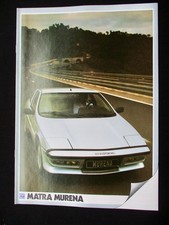 Simca Talbot Matra Murena 1983 16S. A4 Deutsch Prospekt Brochure 763