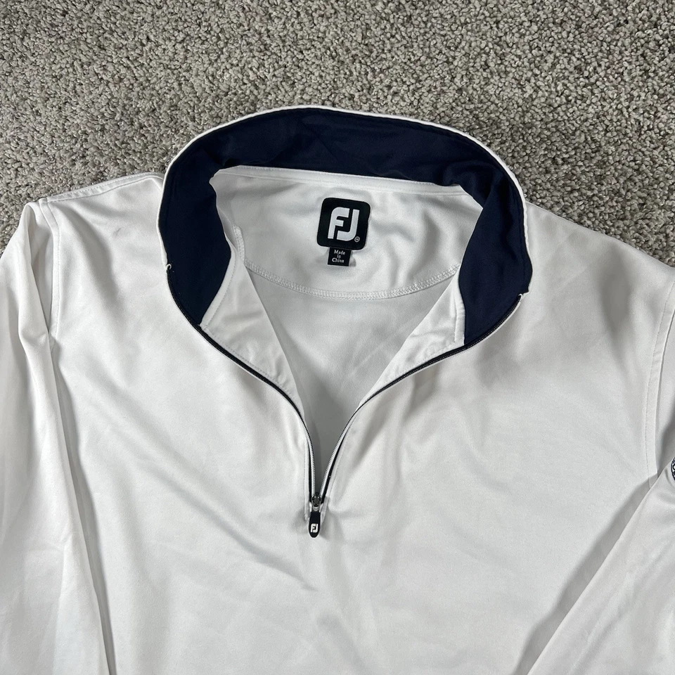 Suéter FootJoy X South Bend Country Club Para Hombre Mediano Golf 1/4 Cremallera Rendimiento Foto 2 de 4