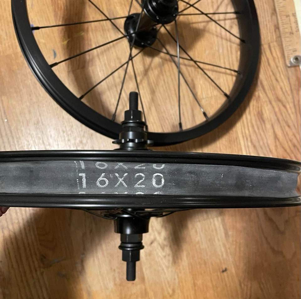 BMX Bile Rims Front and Back 16x20 Color Black Set - Image 4 of 4