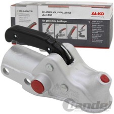 AL-KO AK 351 KUGEL-KUPPLUNG ANH&Auml;NGER 3500 kg 3,5t ZUGMAUL ZUGKUKEL 60 mm