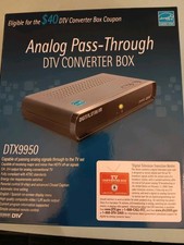 Analog Pass-Through DTVConverter Box DTX 9950 Mint In Sealed Box