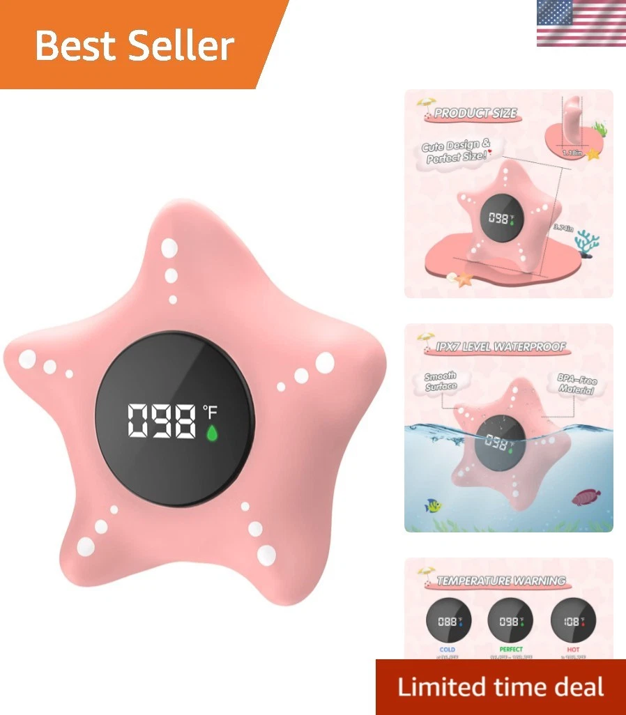 Baby Bath Thermometer Safety, Auto On & Off Bathtub Thermometer Floating Toy,...
Opens in a new wind