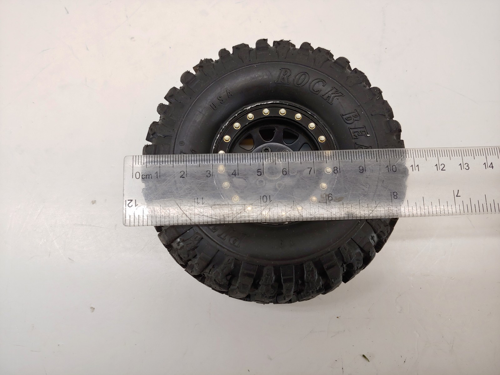 4x Pit Bull Rock Beast 1.9" Crawler Tires on 12mm Hex Metal Beadlock Wheels