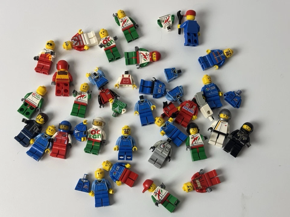 Minifiguras Lego - Mecánicos, Conductores, Temática de Coche de Carreras - ¡Lote Completo! Foto 3 de 3