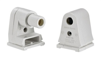 Leviton Fluorescent Lampholder Pedestal Base Plastic Light Socket 1pk