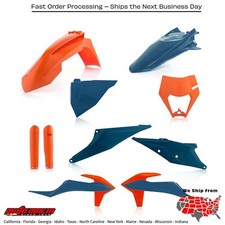 FULL PLASTIC KIT KTM ORANGE/DARK BLUE KTM 500 EXC-F 500 XCF-W 350 XCF-W 300