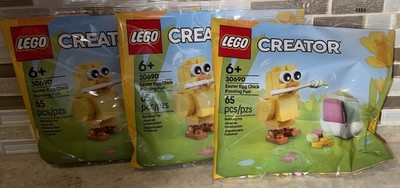 Lot of 3 LEGO Legos 30690 Creator Series Easter Egg Chick Painting New Sealed