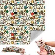 6-10 lbs , Anti-Escape Calming Wrap Cute Prints, Anti-Scratch, Anti-Bite,