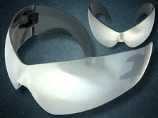 Futuristic Cyclops Alien Space Robot Shield Party Raver SUNGLASSES Club Festival