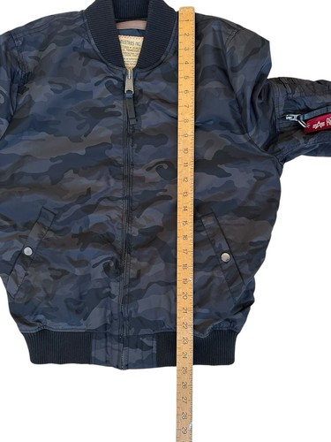 Men’s Alpha Industries Jacket MA-1 Camo Camouflage Bomber Flight Aviator Medium - Picture 11 of 11