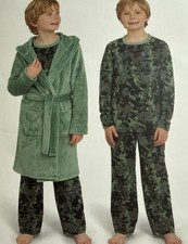 Lands End NWT Sleep Set YOUTH 3-PIECE S 10/12 Boys - 031