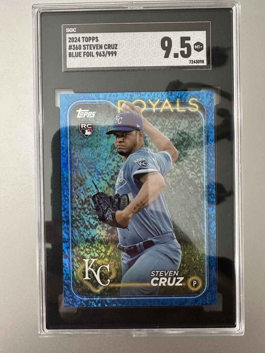 2024 Topps Series 2 - Steven Cruz #360 Blue Foil /999 (RC