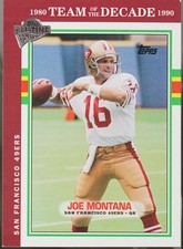2004 Topps All-Time Fan Favorites Football Joe Montana #45 EX