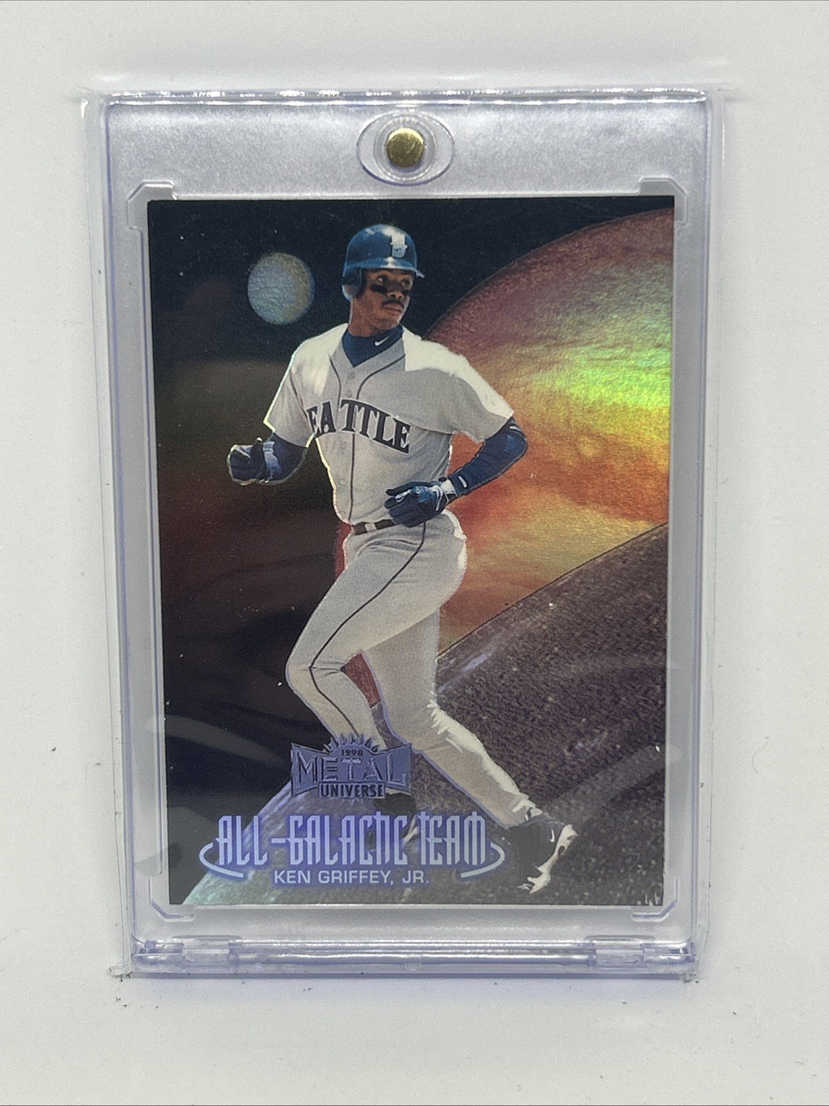 ✨1998 FLEER METAL UNIVERSE ⚾️ KEN GRIFFEY JR. ALL GALACTIC TEAM #1 Great Card!
