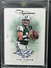 2012 Panini Prime Signatures Tim Tebow Auto Autograph 1/1 #11 New York Jets