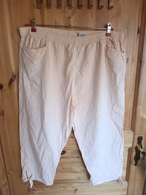 320 | Damen 7/8 Stoff Hose Apricot Identic XXL 48 50