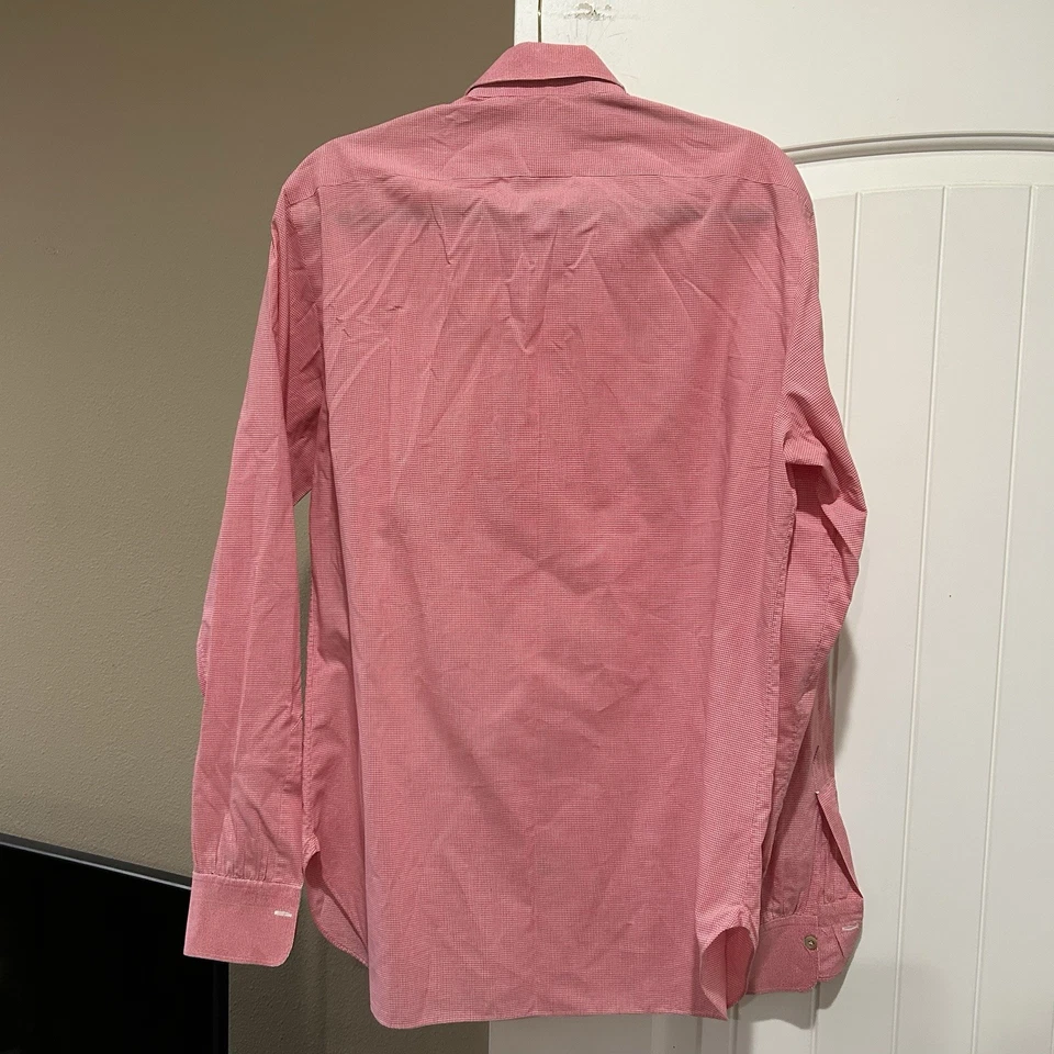 Kiton Camicia Uomo 16 41 Camicia Abito Made In Italy 100% Cotone Lusso - Immagine 2 di 4