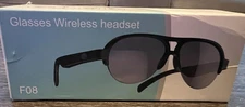Sunglasses Wireless Bluetooth Headset Earphone Music/Voice With Mic -New in box