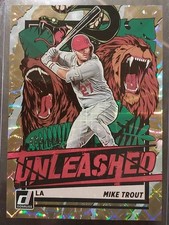 2021 Panini Donruss - Unleashed Mike Trout #UNL2 /999 Gold Unleashed MLB LA