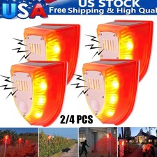 2/4 Pcs Solar Alarm Motion Detector with Sound Outdoor Motion Sensor 129db