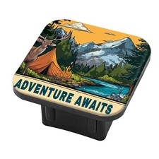 Hitch Cover Fits For 2-inch Hitchadventure Awaits Design Trailer Hitch Cover... Hitch Cover Fits For 2-inch Hitchadventure Awaits Design Trailer Hitch Cover...
