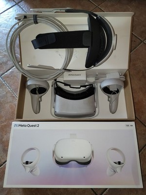 Meta Quest 2 VR-Headset 128 GB OVP (inkl. Upgrade Headstrap und Face Cover)