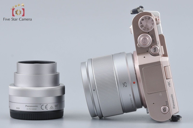 Panasonic LUMIX DC-GF10 White DSLR 12-32 25 Lenses [Japanese