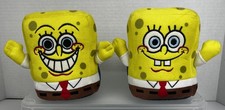 SPONGEBOB Squarepants Kids Plush House Slippers Youth Size 4-5 Nickleodeon NWOT