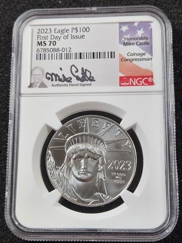 2023 American Platinum Eagle — photo from the most recent tracked eBay sale