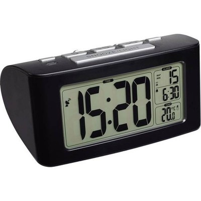 TFA Dostmann 60.2532.01 Radio Controlled Alarm Clock Black Alarm Time 1