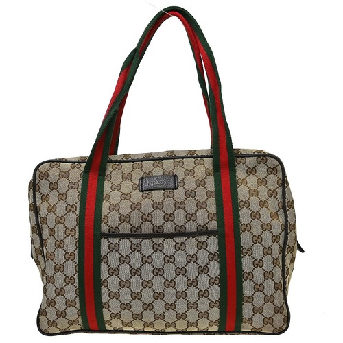 Gucci Beige Canvas GG Tote Handbag 189753 502752 NQ08804