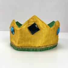 Sarah  s Silks 100 Silk Reversible Crown King Pretend Play Dress Up Waldorf Toy