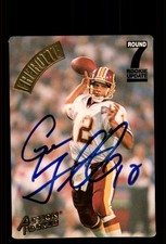 Signed Football Card Auto Gus Frerotte 1994 Action Packed #171 Redskins