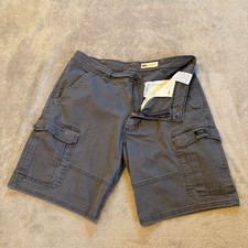Wrangler Men's Cargo Shorts Relaxed Fit Size 36x10 Dark Gray
