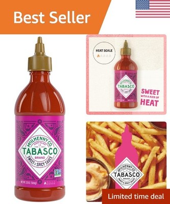 Versatile Sweet & Spicy Sauce - 20 oz Mild Hot Sauce in Easy Squeeze Bottle
