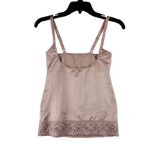 Ruby Ribbon Underbust Cami Torsette Women's Medium Nude Lace Trim Shapewear Tank