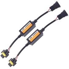 H11 H8 H9 CANbus Decoder, Plug-and-Play Anti Flicker Harness Adapter for LED