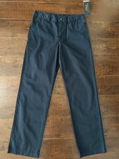 Boys New Polo Ralph Lauren Khaki Dress Pants 12 Black Slack Chino Trouser