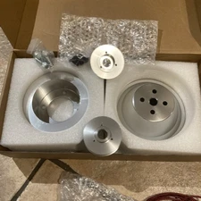 Weisen Alrernator Crankshaft Water Pump V Belt Pulley Kit Fits FORD 1969 UP 302