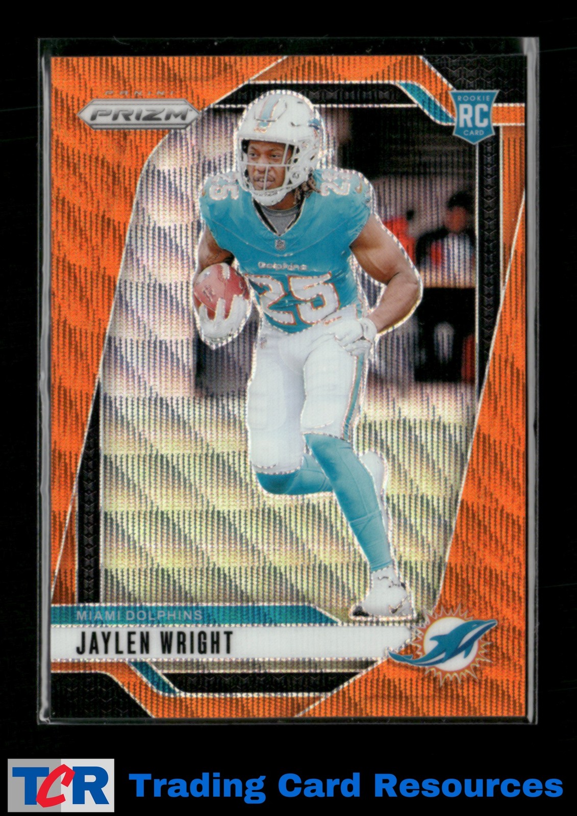 2024 Panini Prizm #348 Jaylen Wright Orange Wave #/60