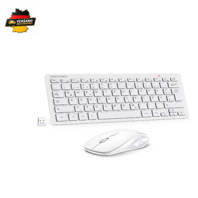 Kabellose Tastatur Maus Set 2 4 GHz Funk Mini Tastatur Mouse 15m