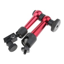 Red Flexible Digital Dial Test Indicator Gauge Magnetic Base Stand Holder 6"
