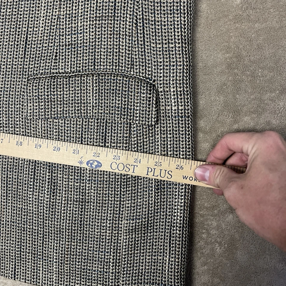 Blazer Vintage Lanvin Tweed Marrón Tweed Talla 50 XXL Unionmade EE. UU. Lana Foto 4 de 4