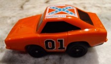 WORKS  Vintage 1980 Warner Bros. Dukes Of Hazzard General Lee Wind-up Toy Car