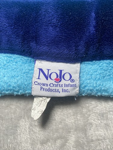 NOJO Baby Blanket Robot Green Orange Gears Blue Fleece Plush Soft Lovey 30”x40” - Picture 3 of 3